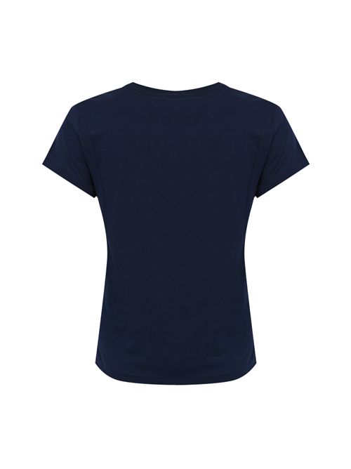 T-shirt in cotone con logo Navy POLO RALPH LAUREN | 211B14605031